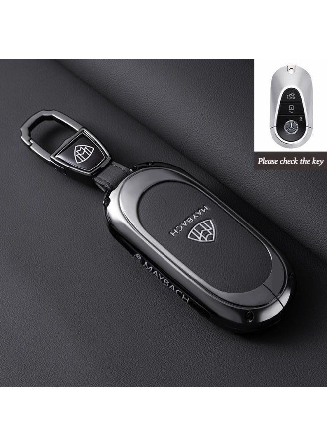 High-end car key cover suitable for Mercedes Maybach, GLS480 key cover, GLS600, GLS450, S-Class, all-inclusive premium metal material key cover