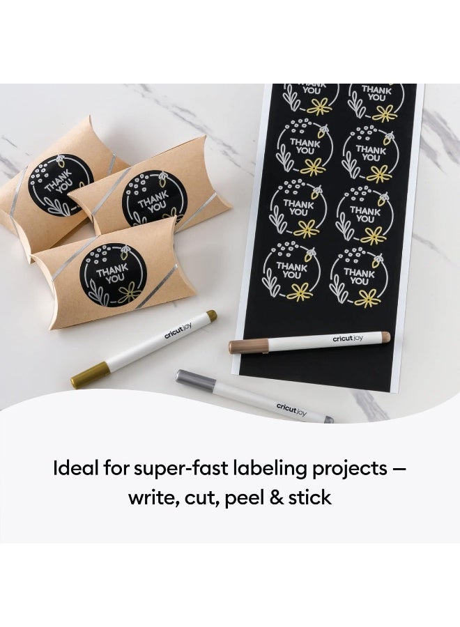 Cricut Smart Removable Vinyl (5.5Inx13In Black) For Joy Machine - Matless Cutting For Shapes Up To 4Ft & Repeated Cuts Up To 20Ft - Image 5