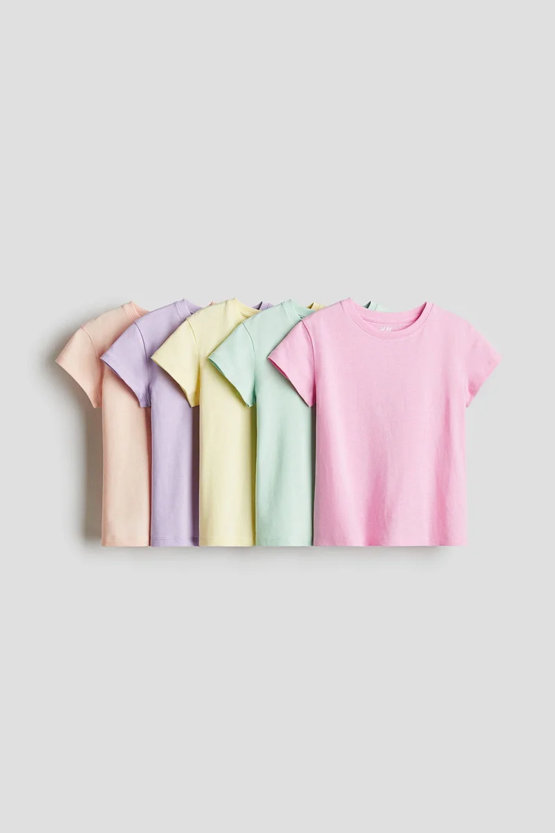 H&M 5-pack cotton T-shirts