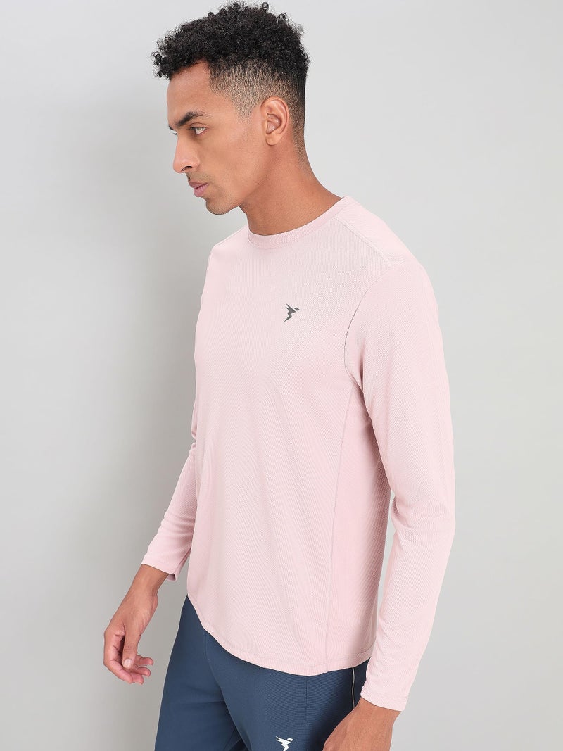 TECHNOSPORT Quickdry Mens Slimfit Roundneck Fullsleeve T-Shirt Odourfree Breathable UV Protection | Onion, L | MTOR17OINLAR - Image 3