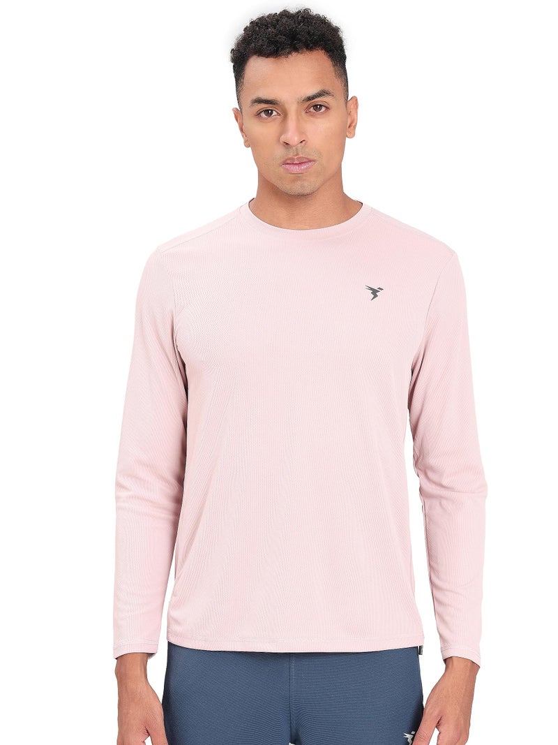 TECHNOSPORT Quickdry Mens Slimfit Roundneck Fullsleeve T-Shirt Odourfree Breathable UV Protection | Onion, L | MTOR17OINLAR - Image 1
