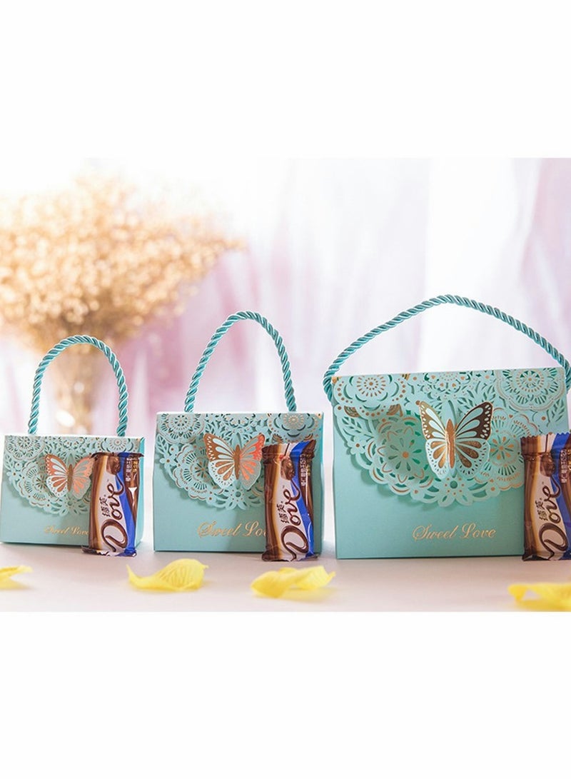 Zikra Wedding Favor Boxes, 18 Pcs Flower Laser Cut Party Favors Bags Baby Shower Candy Gift Box Set Butterfly Event Decorations - Image 4
