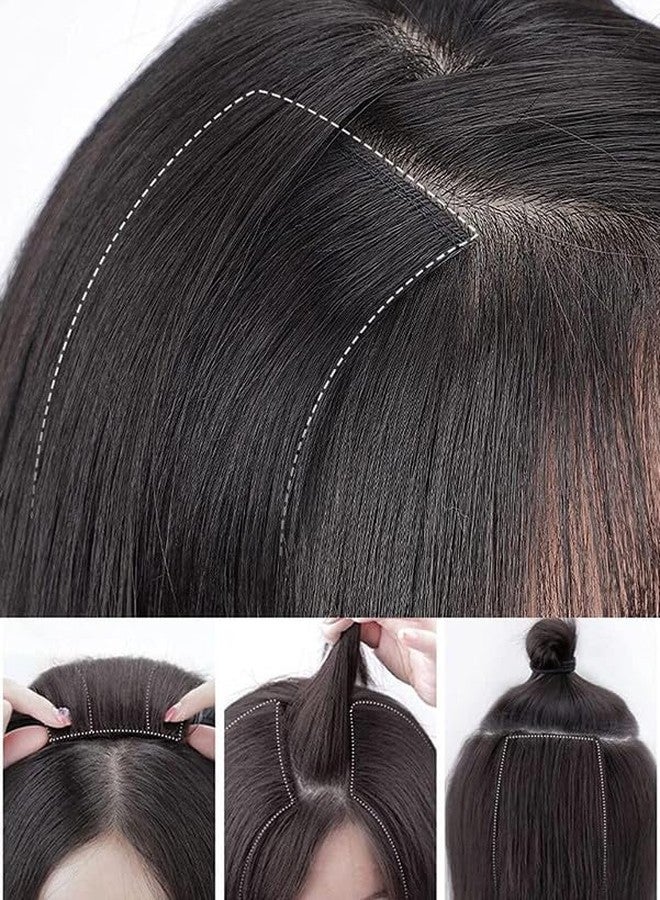 CHRONEX 2Pcs Single Clip Synthetic Hair Side Covers Up Extension/Patch For Women And Girls 16" - Image 3