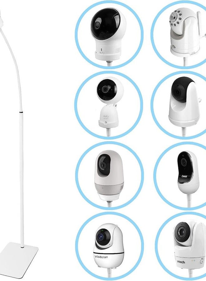 HOLACA 35 inch or 63 inch Floor Stand for Hellobaby, Infant Optics DXR-8/8 Pro, eufy, Vava/Hipp and Nooie Baby Monitor,Owlet and Motorola Baby Monitor, for Any Other Cameras with 1/4 Screw Mount - Image 1