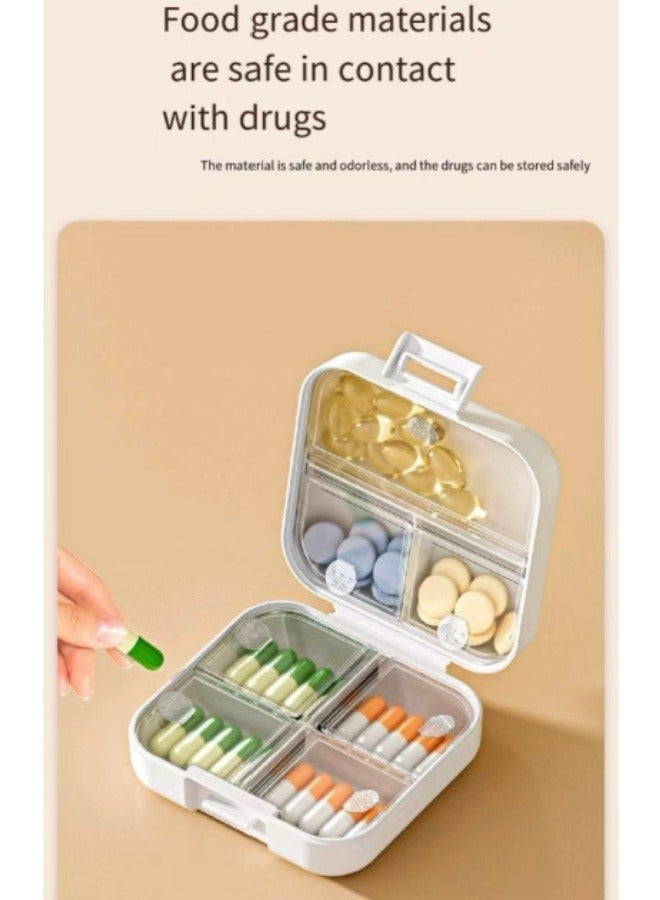 Travel Portable Medicine Box Pill Box White - Image 3