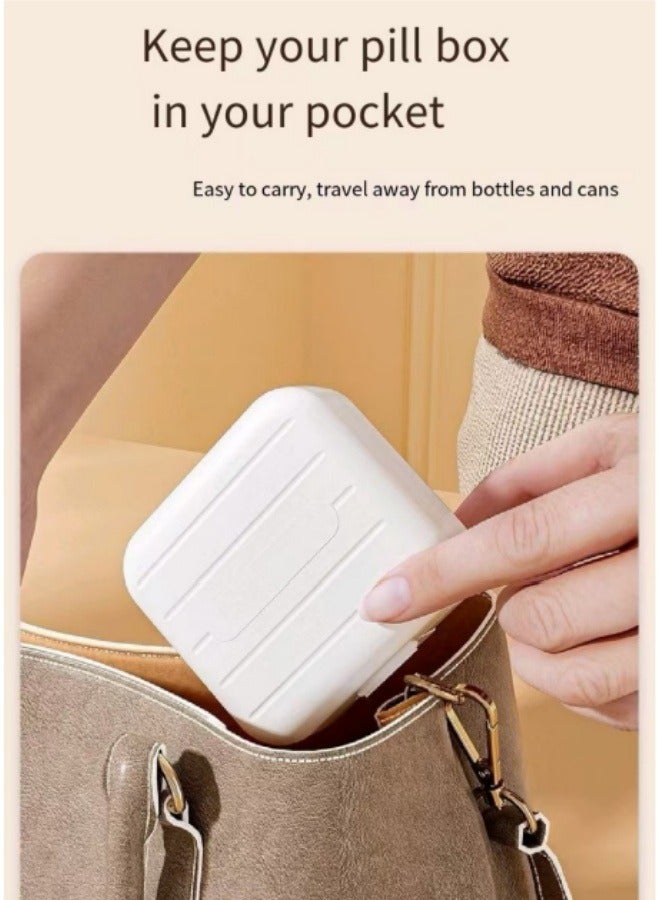 Travel Portable Medicine Box Pill Box White - Image 4