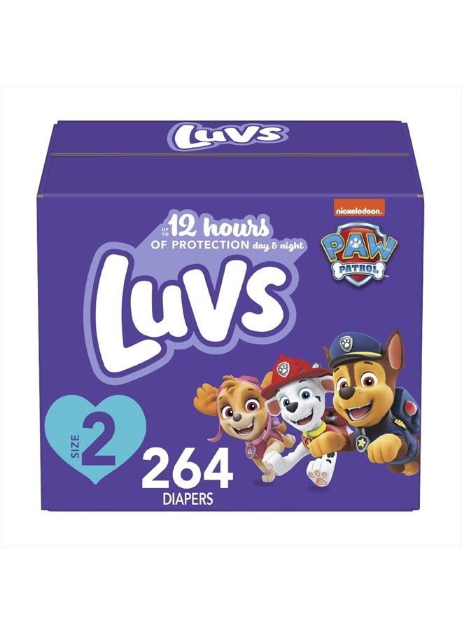 Luvs Diapers - Size 2, 264 Count, Paw Patrol Disposable Baby Diapers  - Image 1