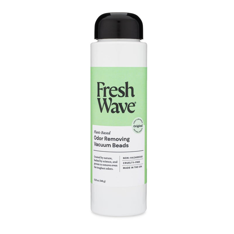 Fresh Wave Vacuum Odor Eliminating & Deodorizer Beads, 5.25 oz. - Safer Odor Relief, Natural Plant-Based Odor Eliminator, Odor Absorbers for Home, Keeps Vacuum Fresh Between Uses - Image 1