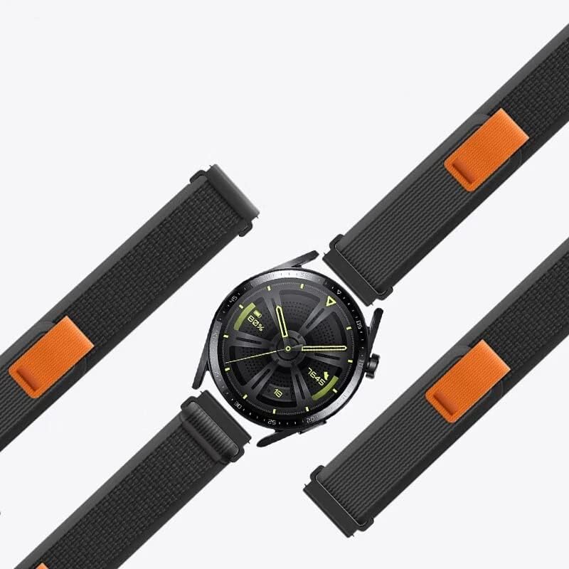 دادو حزام نايلون دائري مقاس 22 مم من متوافق مع HUAWEI GT2 | GT2 PRO | GT3 | GT3 PRO | GT Runner، وساعة SAMSUNG Watch 3 45 مم | Galaxy Gear S3 46 مم، و AMIZFIT GTR2 | GTR3 | GTR4 - Image 3