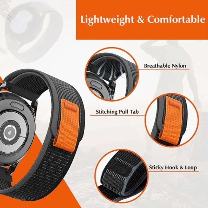 دادو حزام نايلون دائري مقاس 22 مم من متوافق مع HUAWEI GT2 | GT2 PRO | GT3 | GT3 PRO | GT Runner، وساعة SAMSUNG Watch 3 45 مم | Galaxy Gear S3 46 مم، و AMIZFIT GTR2 | GTR3 | GTR4 - Image 2