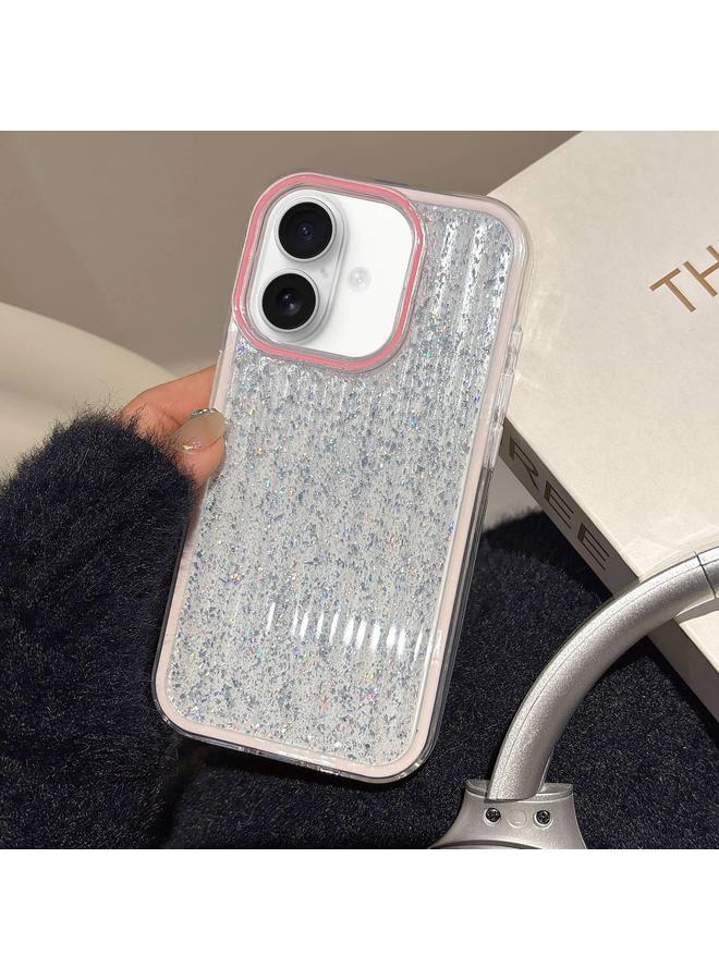 اس-توب جراب لهاتف iPhone 16 Plus، جراب هاتف هجين من مادة TPU، مموجة لامعة من البولي كربونات - Image 1