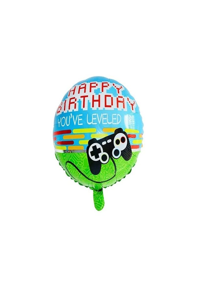 FI - FLICK IN 5 pcs Latex Happy Birthday Game on Decoration Gaming Birthday Decoration Theme Game Theme Birth Day Decor for Boys Gamers Party Supplies (Pack of 5, Multicolor) - Image 4