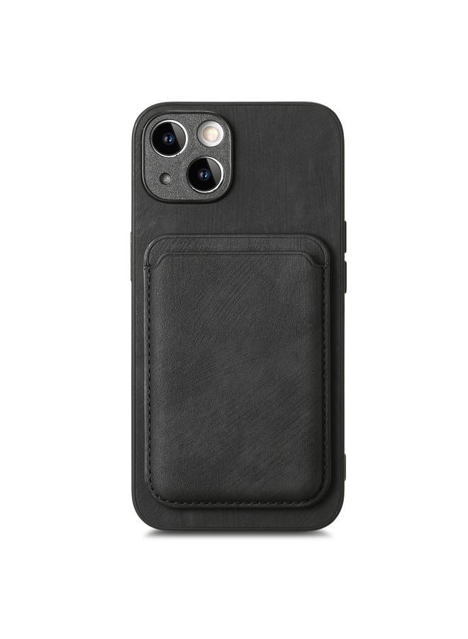 زبون جراب لهاتف iPhone 12 Pro Max، جراب بطاقة جلدي عتيق، جراب هاتف مغناطيسي - Image 2