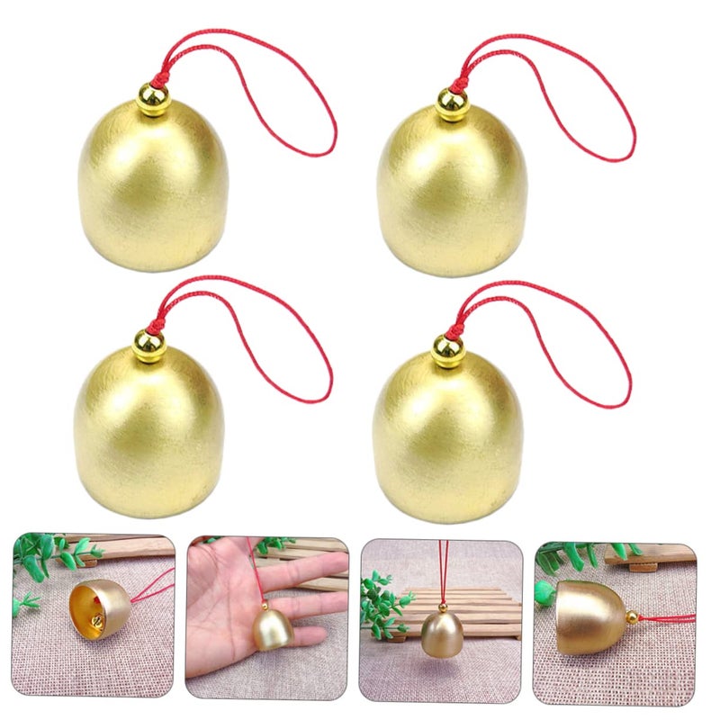 Retro Wind Chimes Set Of 4 For Garden Patio Wall Hanging Decor With Crisp Sound - Image 4