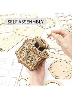 ROKR 3D Wooden Puzzles Delicate Music Box, Diy Mechanical Model Kits, Romantic Gift On Birthday/Valentine Day, Vintage Style Decoration For Home  - Image 4