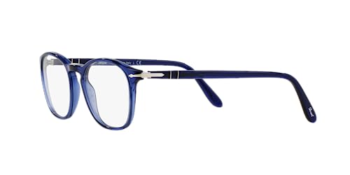 Persol PO3007V Square Prescription Eyewear Frames, Cobalto/Demo Lens, 50 mm - Image 3