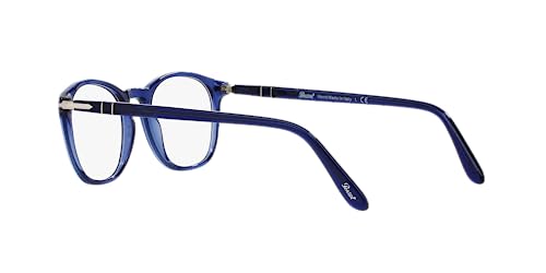 Persol PO3007V Square Prescription Eyewear Frames, Cobalto/Demo Lens, 50 mm - Image 5