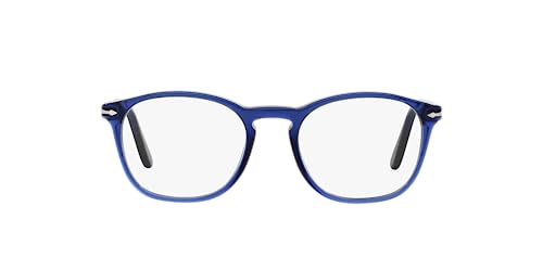 Persol PO3007V Square Prescription Eyewear Frames, Cobalto/Demo Lens, 50 mm - Image 1