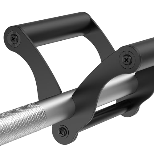 Lewufe V Bar Row Landmine Handle Attachment for Barbell Bars, Solid Double D Handle, T-Bar Row Handle Attachments with Non-Slip Rubber Grip, Fits Olympic Bar Strength Training Bar - Image 2