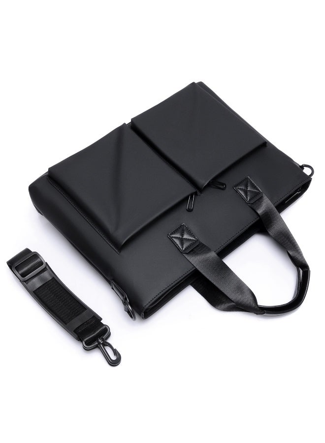 Black Professional Briefcase Laptop Shoulder Bag for Work &  Business - Image 4