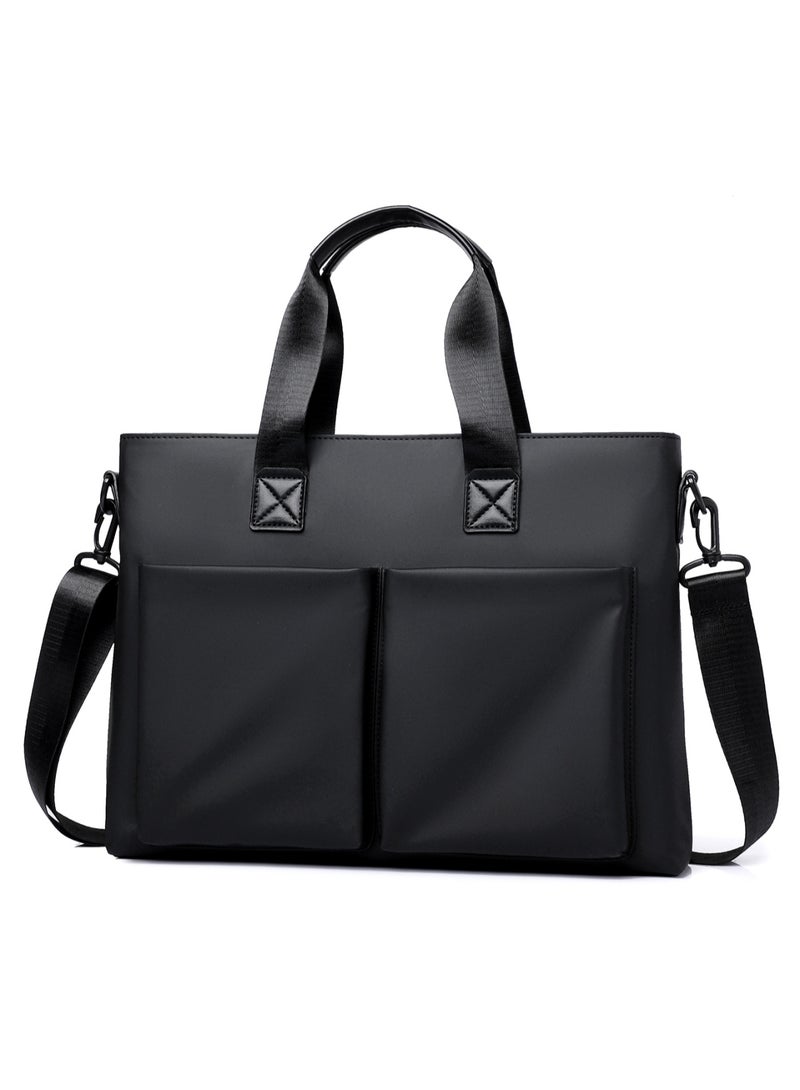 Black Professional Briefcase Laptop Shoulder Bag for Work &  Business - Image 2
