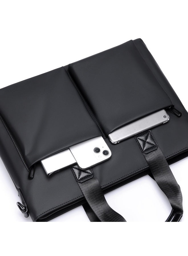 Black Professional Briefcase Laptop Shoulder Bag for Work &  Business - Image 3