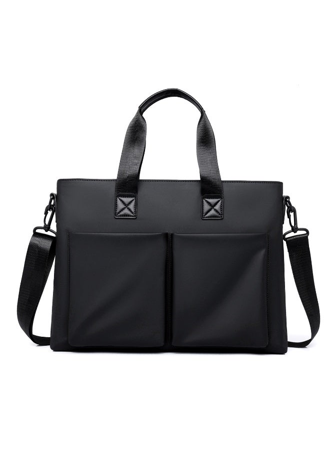 Black Professional Briefcase Laptop Shoulder Bag for Work &  Business - Image 1
