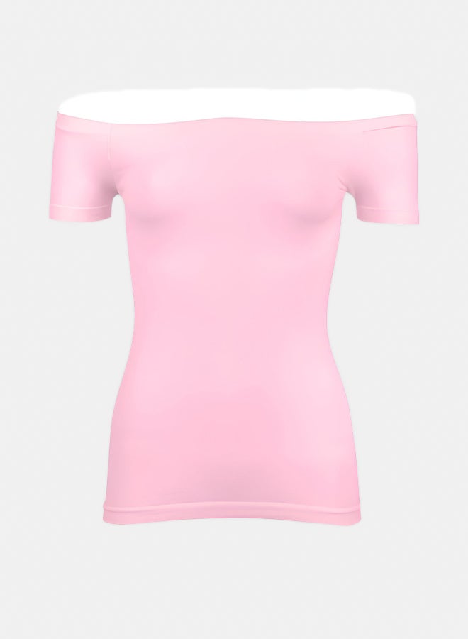 Silvy Lycra Nancy Half Sleeves Off Shoulder Top For Women - Image 1