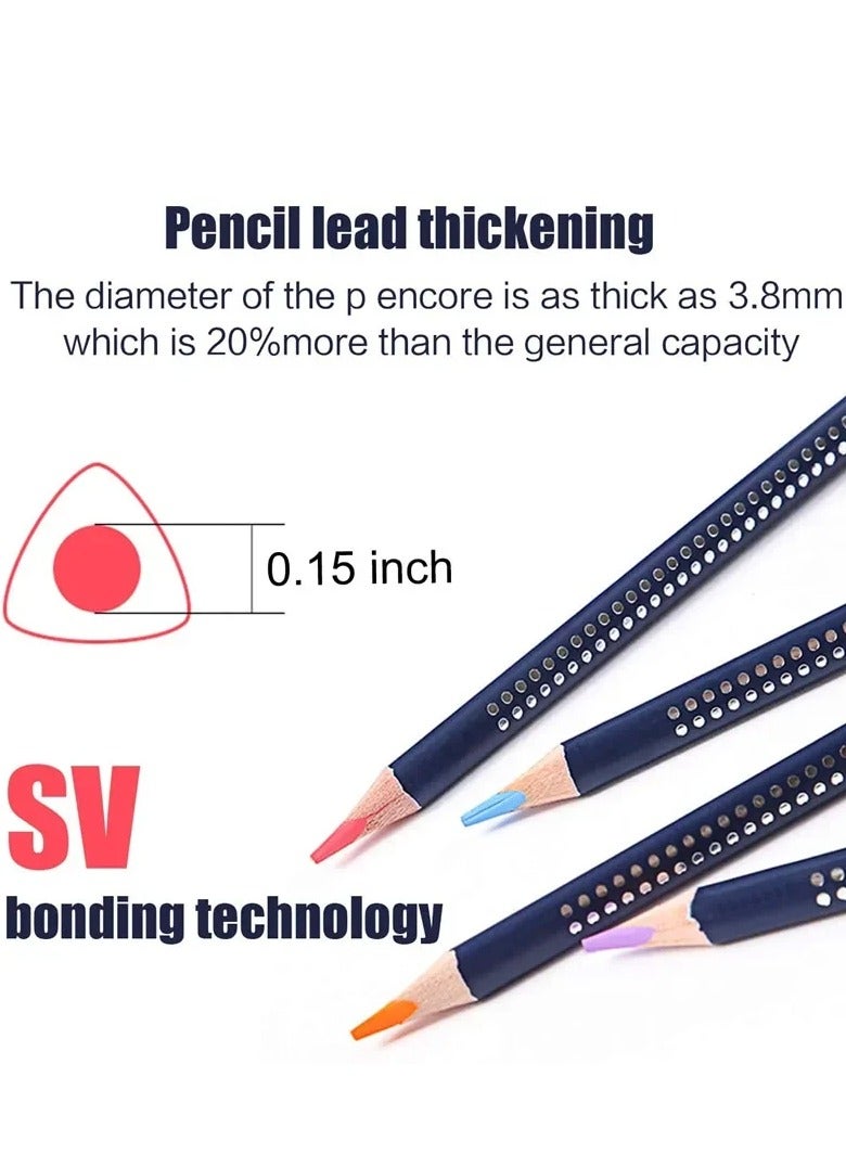 مجموعة أقلام تلوين مائية مع فرشاة - 24 لون، أقلام مائية احترافية بمقبض ثلاثي، هدية مثالية للأطفال والمبتدئين، لعيد الأضحى، المدرسة والمناسبات - Image 4