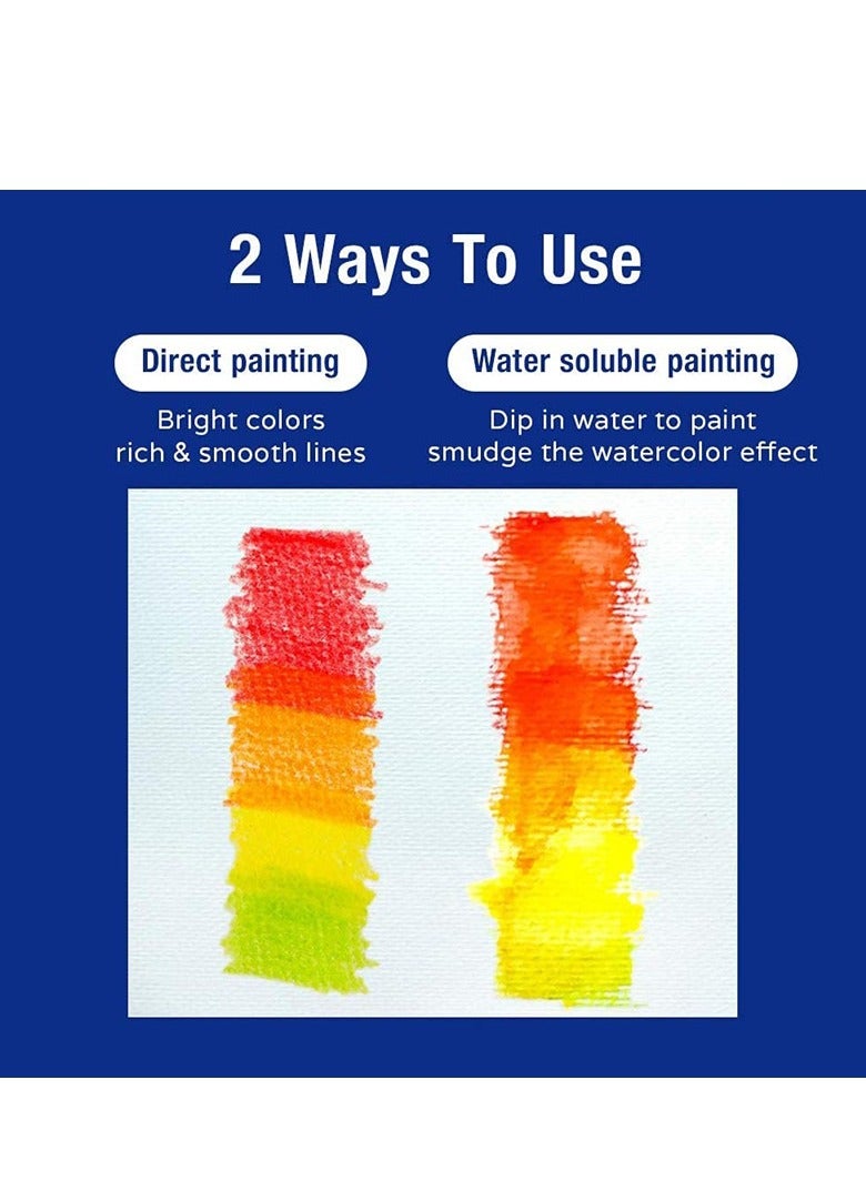 مجموعة أقلام تلوين مائية مع فرشاة - 24 لون، أقلام مائية احترافية بمقبض ثلاثي، هدية مثالية للأطفال والمبتدئين، لعيد الأضحى، المدرسة والمناسبات - Image 5