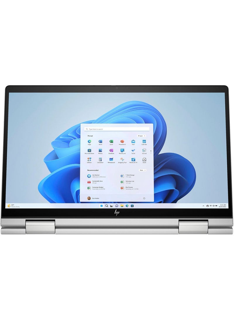 HP كمبيوتر محمول Envy X360 14-es1023dx بشاشة IPS كاملة الوضوح مقاس 14 بوصة، ومعالج Core 7-150U/ذاكرة وصول عشوائي سعة 16 جيجابايت/ محرك أقراص SSD سعة 512 جيجابايت/بطاقة رسومات Intel Iris Xe/قارئ بصمات أصابع Windows 11 - Image 5