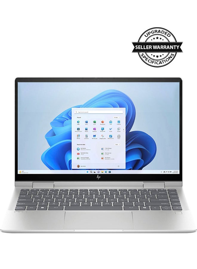 HP كمبيوتر محمول Envy X360 14-es1023dx بشاشة IPS كاملة الوضوح مقاس 14 بوصة، ومعالج Core 7-150U/ذاكرة وصول عشوائي سعة 16 جيجابايت/ محرك أقراص SSD سعة 512 جيجابايت/بطاقة رسومات Intel Iris Xe/قارئ بصمات أصابع Windows 11 - Image 1