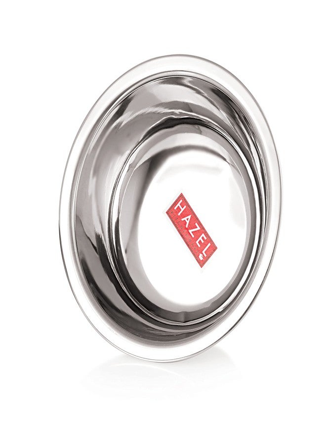 هايزل طقم أوعية خلط من الفولاذ المقاوم للصدأ من هازل، 4 قطع | أوعية من الفولاذ المقاوم للصدأ بسعات تتراوح من 350 مل إلى 1100 مل للمطبخ | أوعية فولاذية متعددة الاستخدامات للوجبات الخفيفة والطبخ والتقديم - Image 5