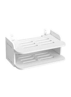 NIBEMINENT Router Shelf Wall Mount Punch Free WiFi Storage Set Top Box Stand for Living Room Bedroom  - Image 1