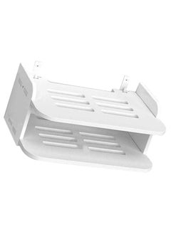 NIBEMINENT Router Shelf Wall Mount Punch Free WiFi Storage Set Top Box Stand for Living Room Bedroom  - Image 4