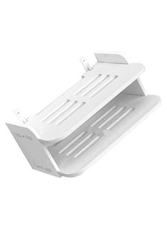 NIBEMINENT Router Shelf Wall Mount Punch Free WiFi Storage Set Top Box Stand for Living Room Bedroom  - Image 2