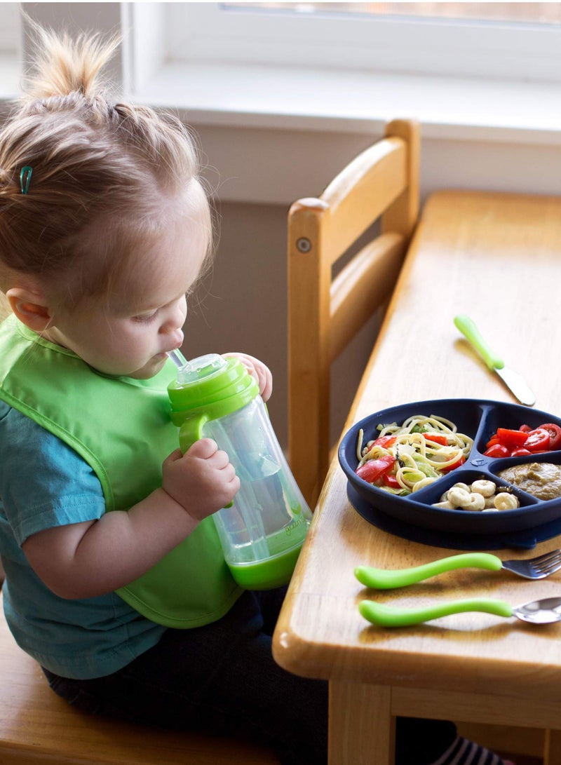 جرين سبراوتس مجموعة أدوات المائدة التعليمية باللون الأخضر - Image 2