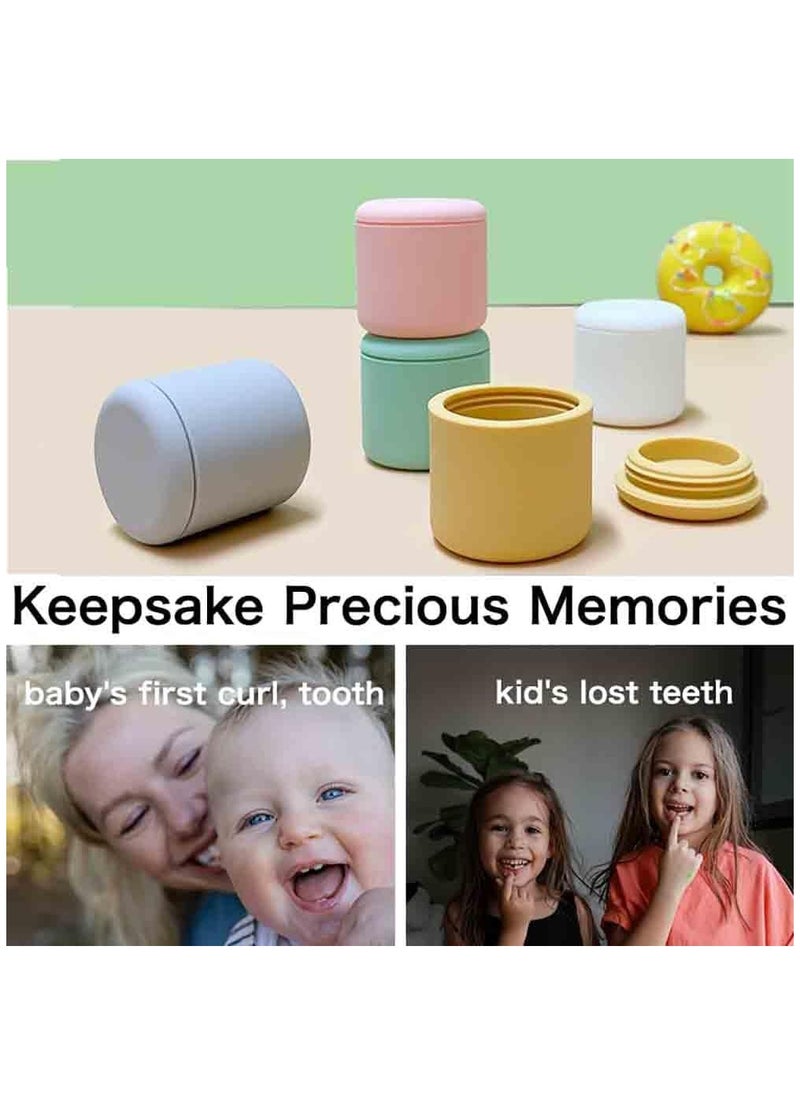 KASTWAVE Design Tooth Fairy Box for Boys and Girls, Baby’s First Curl and First Tooth Keepsake Box, Upgraded Tooth Fairy Tooth Holder (4PCS)  - Image 2