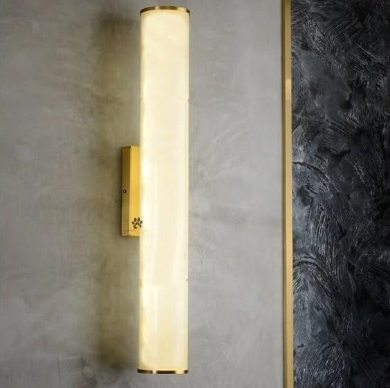 Mufasa 12 Watts Front Golden Finish Modern LED Wall Light Indoor Decorative Bedroom Bedside Lampshade Bathroom Mirror Picture Light (50cm) (Warm White) - Image 5