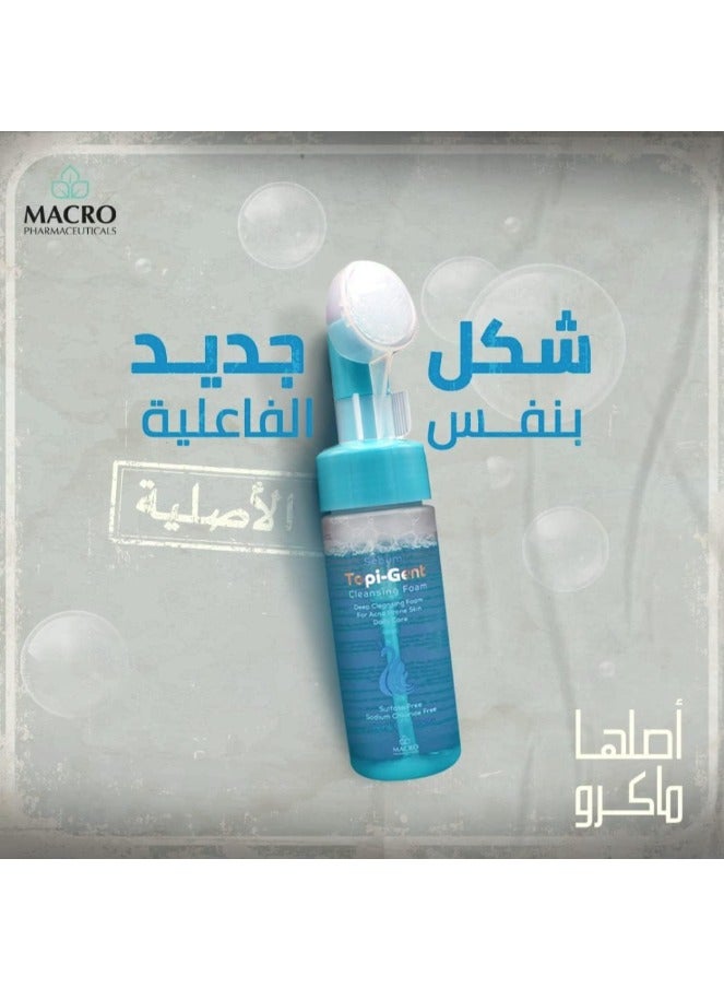 رغوة توبي - جينت لتنظيف البشرة الدهنية (١٥٠ مل) - غسول للتحكم بالزيوت وحب الشباب