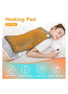 LIMOS Electric Heating Pad with Automatic Shut-Off and 6 Temperature Levels for Back, Neck, Shoulder, and Belly Pain Relief  - Image 4