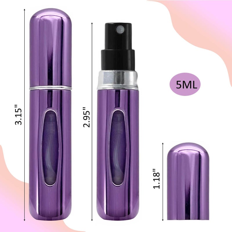 Ybaoo Atomizer Sprayer for Perfume, Travel Size Perfume Refillable Bottle Cologne Spray Bottles Empty Small and Portable, Easy to Filling Suitable for Traveling, Business, Outgoing(5ml, 6PCS) - Image 4