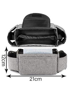 MOXO Baby Buggy Stroller Organiser, Large Size Pushchair Pram Cup Holder Bags Mummy Bag Universal Organiser with 2 Stroller Cup Holders Pockets Fit All Buggy Models  - Image 5