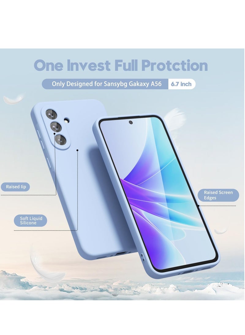 BORTONY Samsung Galaxy A56 Case Cover Premium Liquid Silicone Case with Soft Microfiber Lining Cushion Protective Cover for Samsung Galaxy A56 5G 6.7-inch - Image 3