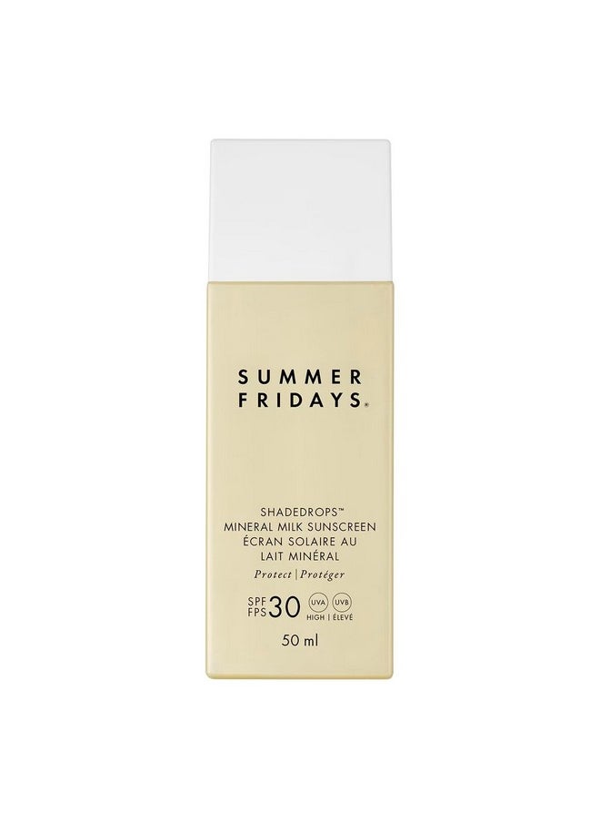 SUMMER FRIDAYS Shadedrops Broad Spectrum Spf 30 Mineral Milk Sunscreen With Zinc Oxide Lightweight Moisturizing Formula With A Soft Natural Finish (1.7 Fl Oz)  - Image 1