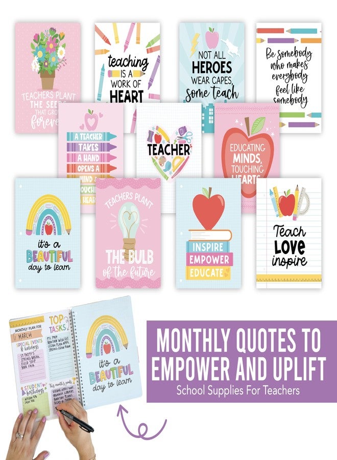 Hadley Designs Teacher Planner 2025-2026 - Undated Teacher Planners, Homeschool Lesson Planner Book For Teachers Must Haves, Lesson Plan Book For Teachers Classroom Supplies & Appreciation Gifts - Image 5