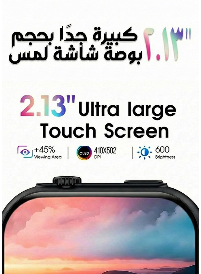 بيجي ساعة ذكية مزودة بخاصية الاتصال الصوتي | شاشة  عالية الدقة ٢.١٣ بوصة | متتبع اللياقة والصحة بتقنية بلوتوث ٥.٢ | مقاومة للماء بمعيار آي بي٦٨ | بطارية تدوم من ٥ إلى ٧ أيام | متوافقة مع نظامي أندرويد وآي أو إس - Image 3