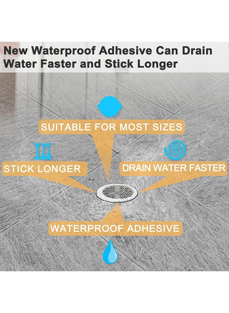 Sweet seven Disposable Shower Drain Hair Catcher Stickers - 20 Pack, Mesh Cover for Showers, Bathroom, Bathtub, Kitchen - Hair Catcher and Sink Strainer Mesh Filter Combo - Image 3