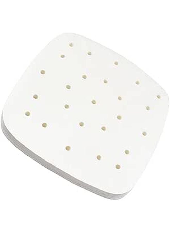 100 Pcs Perforated Air Fryer Parchment Paper Liners Non Stick Baking Mats For Easy Cleanup - Image 1