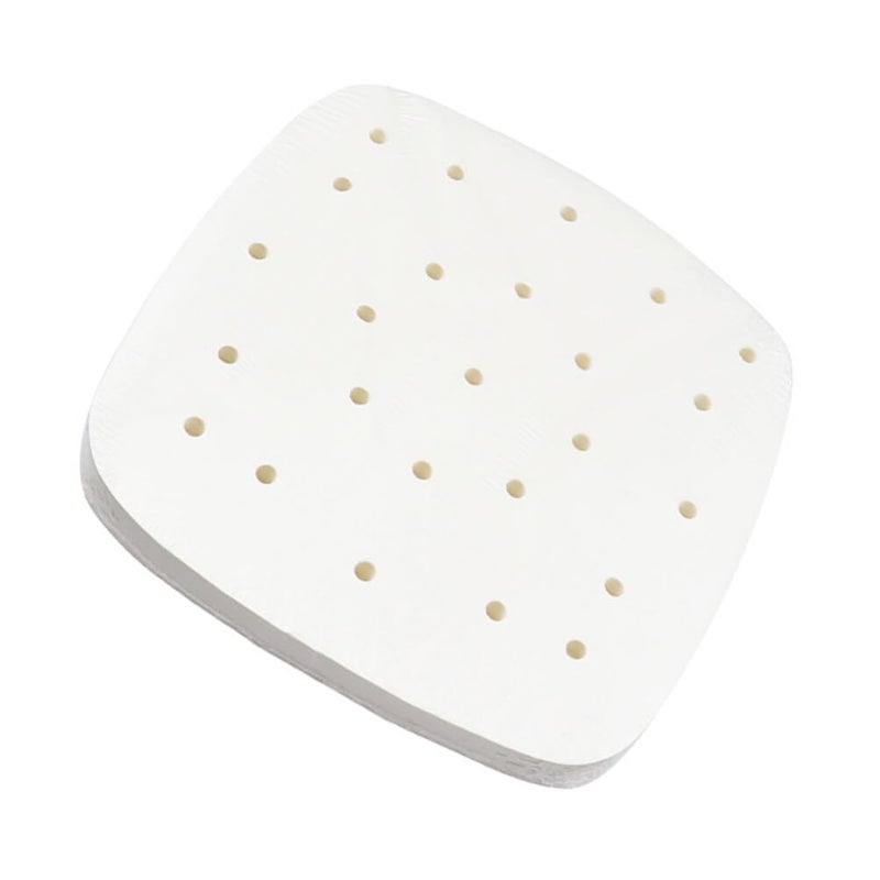 100 Pcs Perforated Air Fryer Parchment Paper Liners Non Stick Baking Mats For Easy Cleanup - Image 2